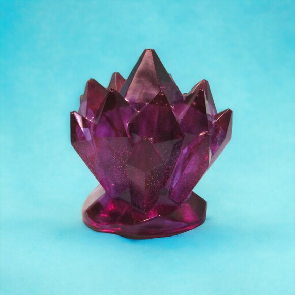 Aquarium Decoration  - Purple Crystal Cluster - Picture 4 of 6